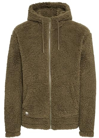 11 Project PRDaag Herren Sweatjacke Cardigan Jacke mit Teddy-Futter
