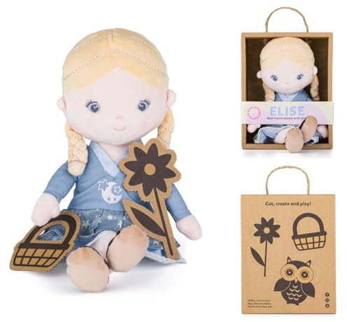 Petite&Mars Sophie Max Elise Hannah * Stoffpuppe * Kuschelpuppe * Weichpuppe * Textilpuppe * Plüschpuppe * Püppchen * Puppi * kleine Puppe * Puppenkind * Spielfigur (Elise)