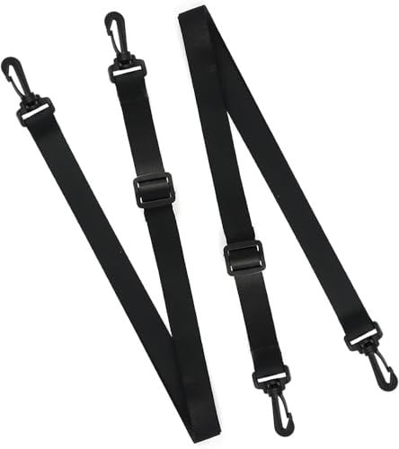 Universal Schultergurt, 2 Stück, schmaler Gurt mit 25 mm Breite, Längen-einstellbar zwischen 75 bis 135 cm, Ersatz Schulterriemen für Reisetaschen, Sporttaschen, Elektrogeräte und mehr