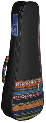 Ukulelen-Rucksack – Ethnischer Stil, gepolsterte Tragetasche, leichte Ukulelen-Tragetasche, Ukulelen-Tragetasche, Konzert-gepolsterte Ukulelen-Tasche, ethnisches gewebtes Muster, Ukulelen-Rucksack,