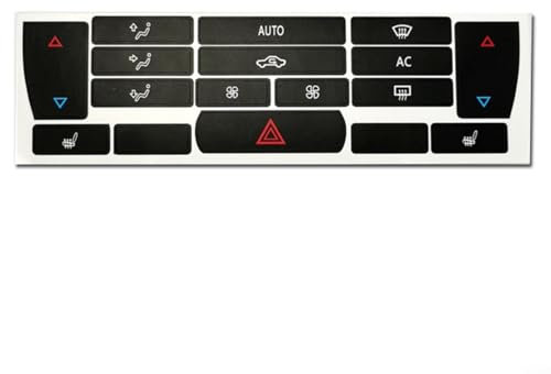 JGmotorfi Adesivi per SAAB 93 2003-2007 per pulsanti di controllo climatico AC, design funzionale