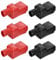 sourcing map Battery Terminal Cover, 6 Pcs Battery Terminal Protector Truck Battery Terminal Cover Positive Negative Poles Stud Covers FL20-43-75 for Car Accessories Truck Marine Boat