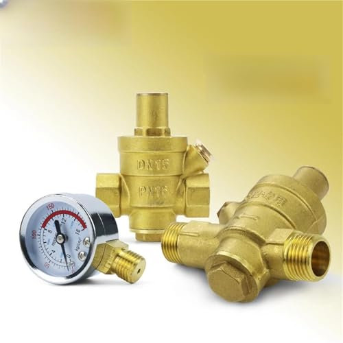 Gruppo valvole multiblocco di controllo dell'ingre 1/2 3/4 1 2 Filettatura maschio/femmina Valvola di riduzione della pressione dell'acqua del rubinetto in ottone DN15/DN20/DN32/DN50(DN20 Female)