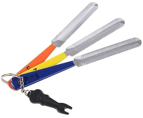 3Pcs Guitar Nut Files Double Nut Slotting Files Set Stainless Steel Guitar Fret Files For Bass Mandoline Ukulele