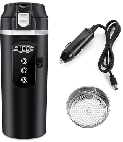 Bouilloire Électrique De Voyage, Dc 12 V/24 V Bouilloire Pour Voiture, 500 Ml Bouilloire Électrique Pour Voiture, Bouilloire De Voyage Température Variable Jusqu'À 100 °C, Pour Camion, Voyage