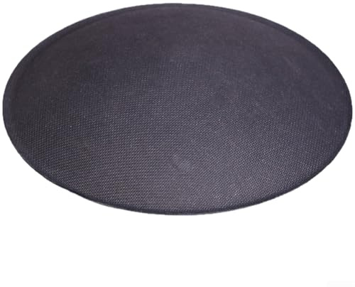 HanOaki 15 Inch Speaker Dust Cap | 130mm Paper Dome Cover for Subwoofer Repair | Black Loudspeaker Dust Cap Replacement for Audio Maintenance