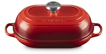 Le Creuset Signature Ovaler Brotbackofen aus emailliertem Gusseisen, 29,2 cm, Kirschrot