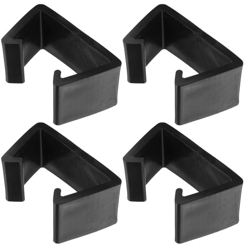 AMUSLESUR Rattanmöbelclips Verstellbar 4 Stück 72mm Innenloch Befestigungsklammern für Outdoor Couches und Gartenmöbel Sofa Verbindungselemente für Balkon und Terrasse