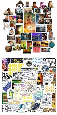 Project Hail Mary Stickers Aufkleber Rocky Amaze Meme Funny Fist My Bump Meme Aufkleber Waterproof Vinyl Stickers Project Hail Mary Merch für Fans