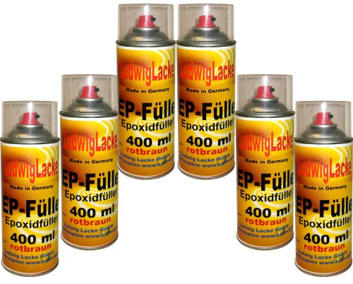 LudwigLacke Haftgrund 6 EP Füller Spray Rotbraun 400 ml je Spraydose