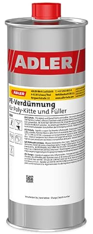 ADLER PE-Verdünnung 1Liter, für Poly-Kitte und Füller