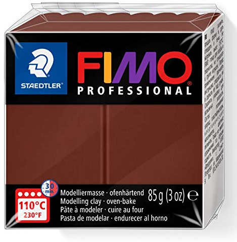 STAEDTLER 8004-77 - Fimo Professional Normalblock, 85 g, schokolade