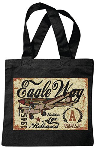 Tasche Umhängetasche EAGLE WAY HISTORY OF AIRPLANE FLUGZEUG LUFTFAHRT PROPELLERMASCHINE 1945 FLUGZEUG DÜSENJÄGER AIRCRAFT STARFIGHTER HELIKOPTER HUBSCHRAUBER RETTUNGSHUBSCHRAUBER Einkaufstasche Sch