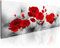 murando Acrylglasbild Blumen 135x45 cm 1 Teilig Wandbild auf Acryl Glasbilder Kunstdruck Moderne Acrylglas Platte Wanddekoration Geschenke Heimdekoration Glasbild Mohnblumen grau rot wie gemalt