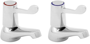 Deva DLV101 6-inch Lever Action Basin Tap with Lever Chrome Finish
