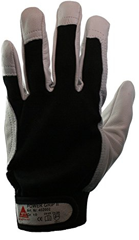 Hase Arbeitshandschuhe Power Grip II Größe 7, Ziegennappaleder 10 Stk