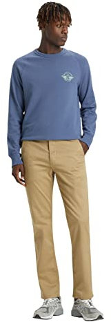 Dockers Alpha Original Khaki Pantalon Homme New British Khaki, 34W / 32L
