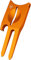 Golf Pitchgabel Reparaturwerkzeug Golfballmarker Birdicorn Pitchgabel (Orange mit Ballmarker)