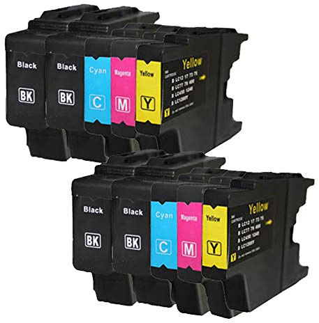 Set 10x alternativ Druckerpatrone für Brother LC-1220 LC-1240 XL für DCP-J525W DCP-J725DW DCP-J925DW MFC-J430W MFC-J5910DW MFC-J625DW MFC-J6510DW MFC-J6710DW MFC-J6910DW MFC-J825DW von ABC