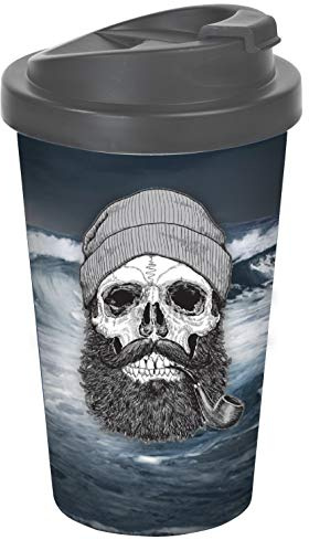 Gedalabels Coffee to go Becher Sailor Skull