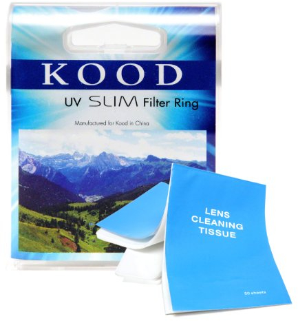 Kood Filtre UV 35,5 mm Protecteur d'objectif. pour Tous Les filetages de Filtre d'objectif de 35,5 mm, par ex. Leica Summicron 50 mm + mouchoirs pour lentilles