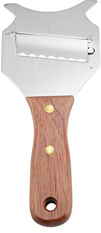Rasoio per tartufo, rasoio/taglierina – Affettatrice per formaggio – Rasoio per cioccolato – Realizzato in acciaio inox e manico in legno – con lama regolabile – per utensili da cucina