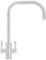 Franke Ascona Swivel U-Spout Mono Mixer Twin Lever Silk Steel Kitchen Tap