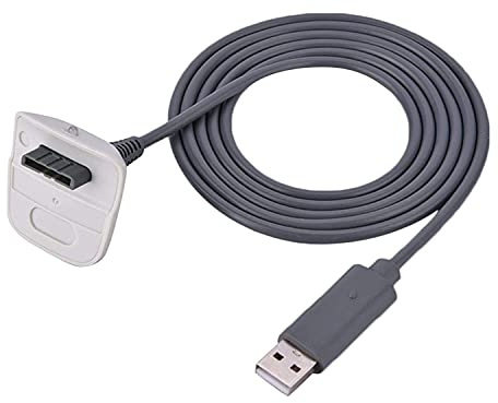 360 Controller Cable, Akozon USB-Ladekabel, Kabelloses Gamecontroller-Schnellladekabel Drahtlos Controller USB-Ladegerät Schnellladekabel für für 360, Reines