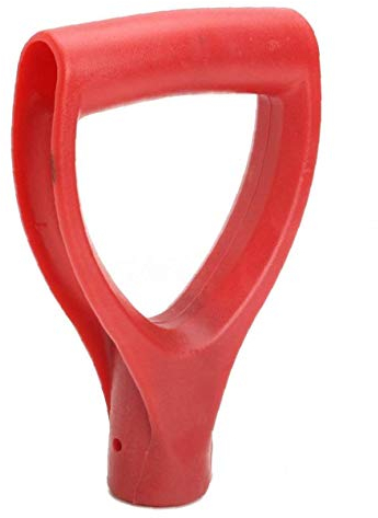 Naisicatar Ersatz-Schnee-Schaufel D-Griff Griff Aus Kunststoff Schnee-Schaufel Griff Für Schaufeln Gabel Spaten Garten Zubehör - Rot
