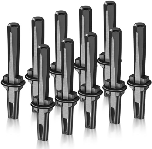 FLK Tech 10 SET 5/8 Plug Wedges and Feather Shims Concrete Rock Stone Splitter Hand Tools 16mm