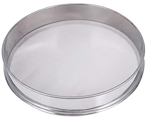 WMLBK Professional Stainless Steel Herbal Pollen Extractor Stackable Sifter 30cm in Diameter Flour Sieve 150 Mesh Shaker
