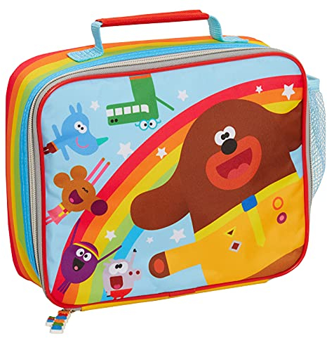Hey Duggee Lunch Bag for Kids Squirrel Club Rainbow Lunch Box School Travel Insulated Lunchbag with Drinks Holder