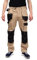 Flex Pantalones de Trabajo elásticos Estilo Cargo para Hombre - Resistentes, con Bolsillos multifuncionales para Rodilleras y Franjas Reflectantes - Caqui - EU52