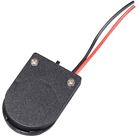 Allayu Knopfzellenhalter aus Kunststoff Knopfzellen-Batterie-Kasten-Knopf-Zellen Flip DIY CR2032 Knopf Sockel, 1pc, Schwarz