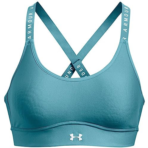 Under Armour Womens Sport Bras Infinity Covered Mid, Glb, 1363353-433, SM