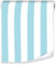 Vliestapete Streifen Blau Weiß - 10mx50cm inkl. Kleister - für Kinderzimmer Jugen Modern 10M Rolle Vlies Tapete Tapeten Wandtapete Mustertapete UV-Beständig