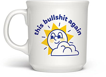 Genuine Fred This BS Again, Say Anything Tasse, mehrfarbig, 473 ml, Keramikbecher, spülmaschinenfest