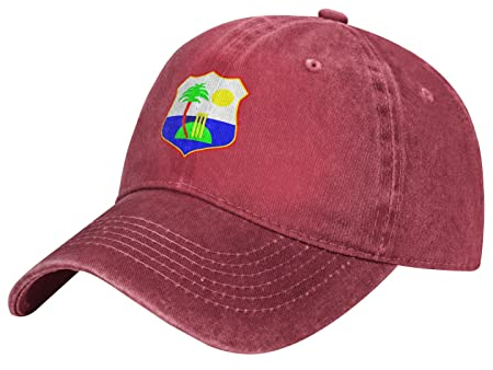 778 Baseballkappe Westindische Cricket-Brett-Flagge Baseball Mützen Klassische Trucker Cap Verstellbare Basecap Baseball Für Ausflug Running