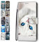 Hülle für Huawei P20 Lite, Leder Tasche Flip Case Mädchen Jungs Muster Design Etui Schutzhülle Cover Handyhülle für Huawei P20 Lite - Weißes Kätzchen