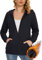 MAGCOMSEN Damen Jacke Kapuze Sweatshirt Warme Fleecejacke Zip Up Fitnessjacke Joggen Wanderjacke Leicht Hoodie Herbst Winter Trainingsjacke Schwarz XL