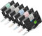 6x MarkField Kompatibel Schriftband Ersatz für Brother P-touch 12mm TZ TZe-131 Clear Laminierte Bänder 0.47 Farbe auf klar Band für PT-1000 1010 H105 H107 H100LB D200 Cube, Bunt auf Transparent