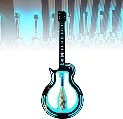 CAJOLI Porta di Vino per Chitarra Colorata, portabottiglie per Vino portanti Portatili KTV, portabottiglie per Vino a Emissione di Luce Vino a LED