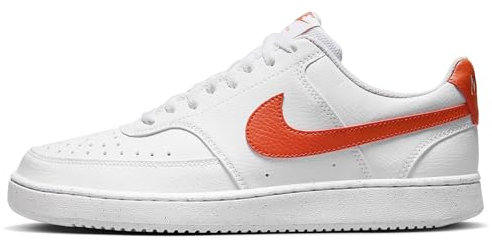 NIKE Court Vision LO NN, Sneaker Hombre, White/Picante Red, 44 EU