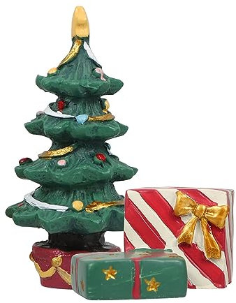iplusmile 1 Satz Aquarienverzierungen Weihnachtslandschaftsdekor Weihnachtsdekorationen für Aquarien Ornament Weihnachtsbaum Kunsthandwerk aus Kunstharz Aquarium Weihnachten