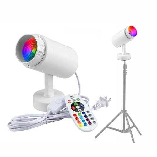 Carrotech Projecteur de photographie RVB multicolore éclairage à sortie continue pour appareil photo studio vlogging YouTube TikTok (blanc)