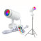 Carrotech Projecteur de photographie RVB multicolore éclairage à sortie continue pour appareil photo studio vlogging YouTube TikTok (blanc)