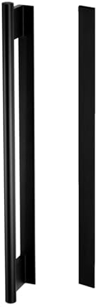 Griffwerk Lucia GST -Graphitschwarz Griffstange mit Griffleiste einseitig -Sensat. -für Glas -Länge: 450mm