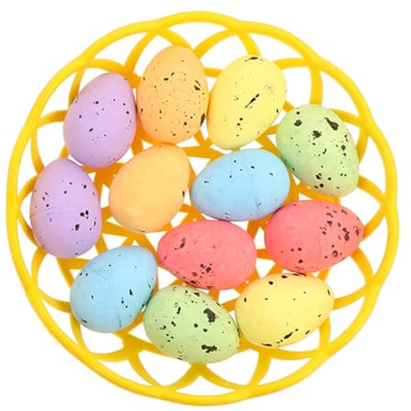 Luxshiny 1satz Bunte Ostereier Dekoration Schaum-eier Für Festlichkeiten Wiederverwendbar Für Ostern Bastelprojekte Füllung Für Osterkörbe