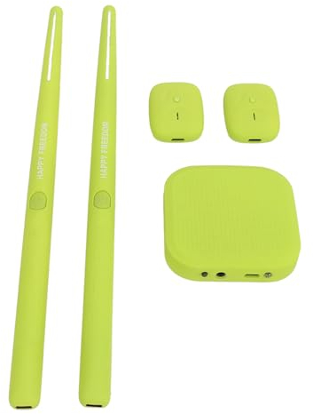 Virtuelles Schlagzeug, Lufttrommel-Set, Tragbares VR-Schlagzeug, 3D-Bewegungserkennung, Elektrisches Schlagzeug für Anfänger, Kinder, Jugendliche, Erwachsene (GREEN)