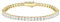 KRKC&CO Tennisarmband Silber 925 für Damen, 3mm Tennis Armband Prinzessschliff 14K Gold beschichtet, Zirkonia Kristall Armband Iced Out, Geburtstag Geschenk für Frauen Mädchen [Größe 19cm]